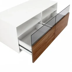 TV-bänk valnöt 100cm | 2 Lådor | Enchant