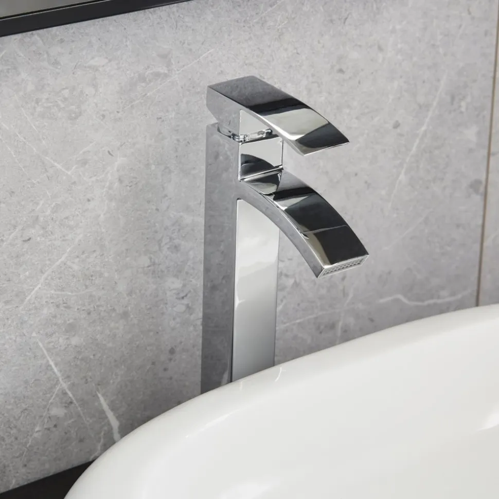 Tvättställsblandare badrum | Rostfritt stål | Modern design