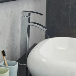 Tvättställsblandare badrum | Rostfritt stål | Modern design