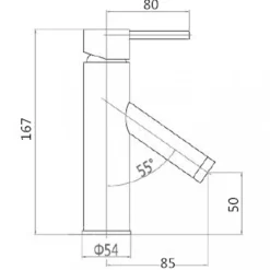 Tvättställsblandare | Modern design | Krom | FD-617A