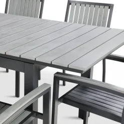 Underhållsfria utemöbler 180-240 cm | 8 stolar | Lyfco Waxholm