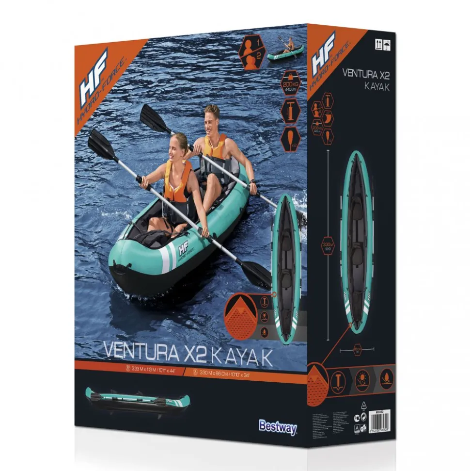 Uppblåsbar kajak 2 personer | Bestway Ventura (65052)