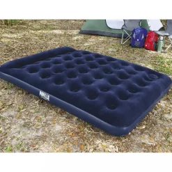 Uppblåsbar madrass | Pavillo Airbed Queen med inbyggd fotpump