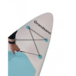 Uppblåsbar SUP 320 cm | Uppblåsbar paddle board | Stabil & hållbar | Blå/Gul