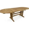 Utdragbart teakbord i massiv teak 180240 × 100 cm | Matbord för uteplats & uterum | Solö