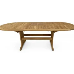 Utdragbart teakbord i massiv teak 180240 × 100 cm | Matbord för uteplats & uterum | Solö