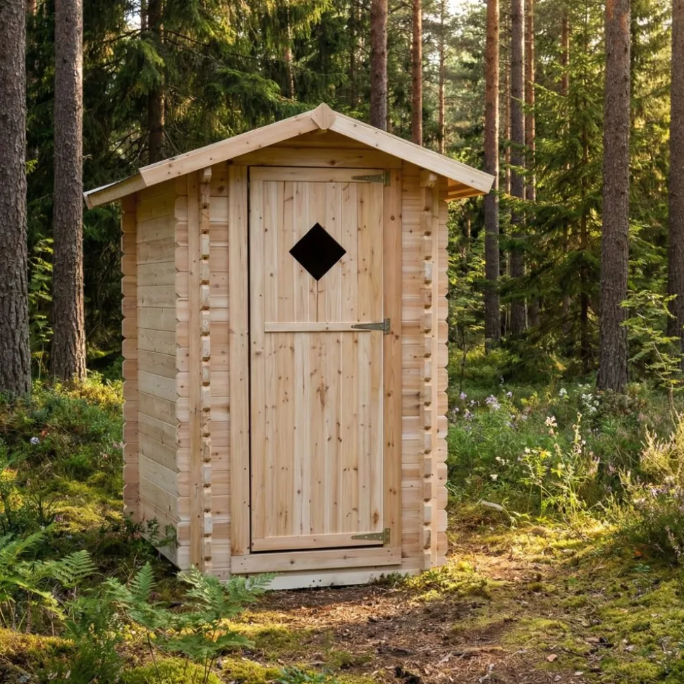 Utedass | Utetoalett i trä | Fri frakt