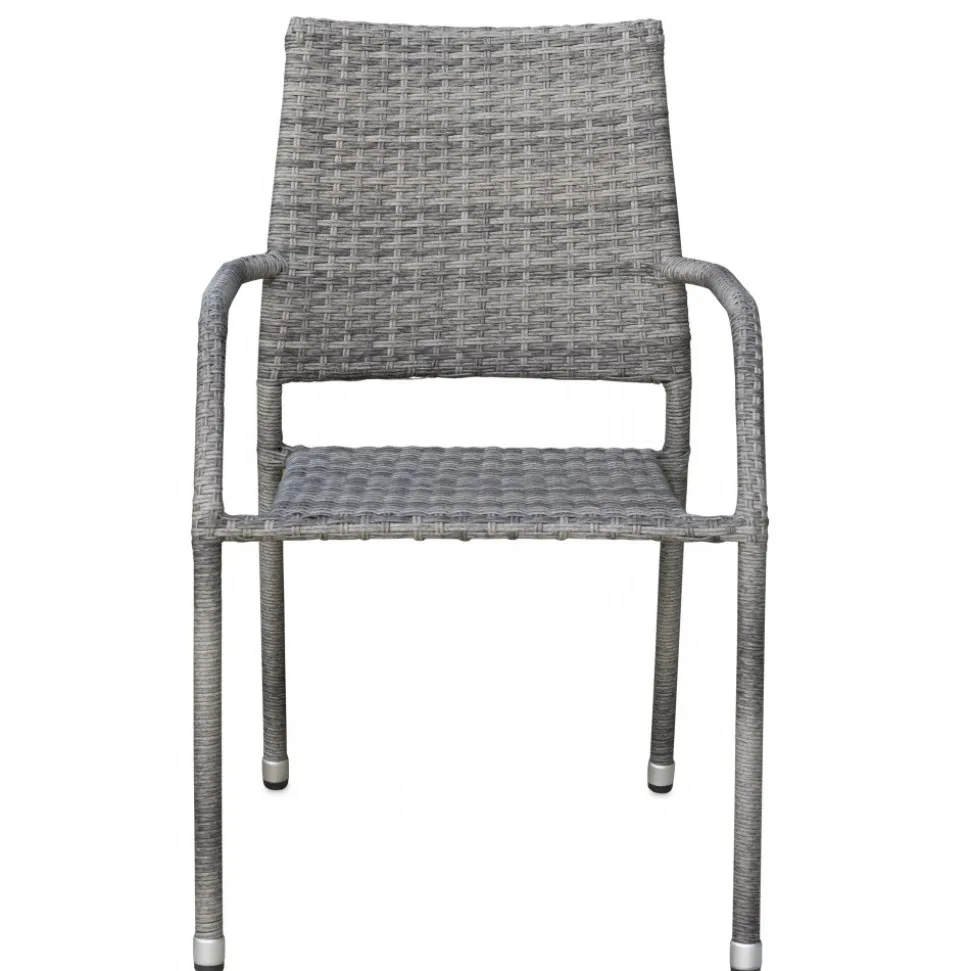 Utestol i grå konstrotting | Stapelbar & nätt design | Ida
