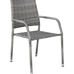 Utestol i grå konstrotting | Stapelbar & nätt design | Ida