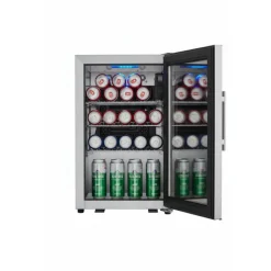 Utomhus kyl i rostfritt stål | UV-glas & LED-belysning | 63L