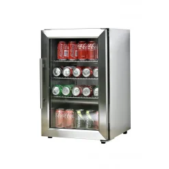 Utomhus kyl i rostfritt stål | UV-glas & LED-belysning | 63L