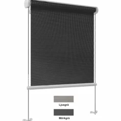 Vertikalmarkis/Balkongmarkis med fjärrkontroll 3x2,5m (Lagerutförsäljning)