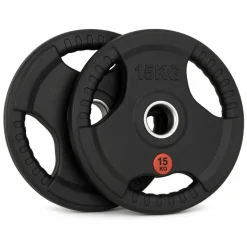 Viktskivor 2x15 kg (30 kg) 50 mm gummiklädda vikter