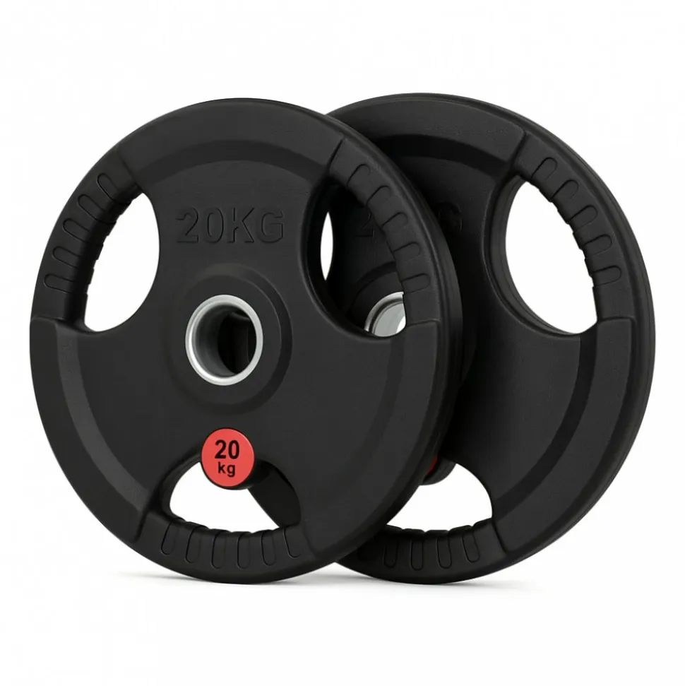Viktskivor 2x20 kg (40 kg) 50 mm gummiklädda vikter