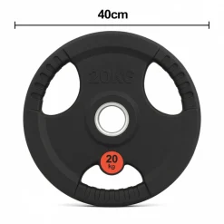 Viktskivor 2x20 kg (40 kg)  50 mm gummiklädda vikter