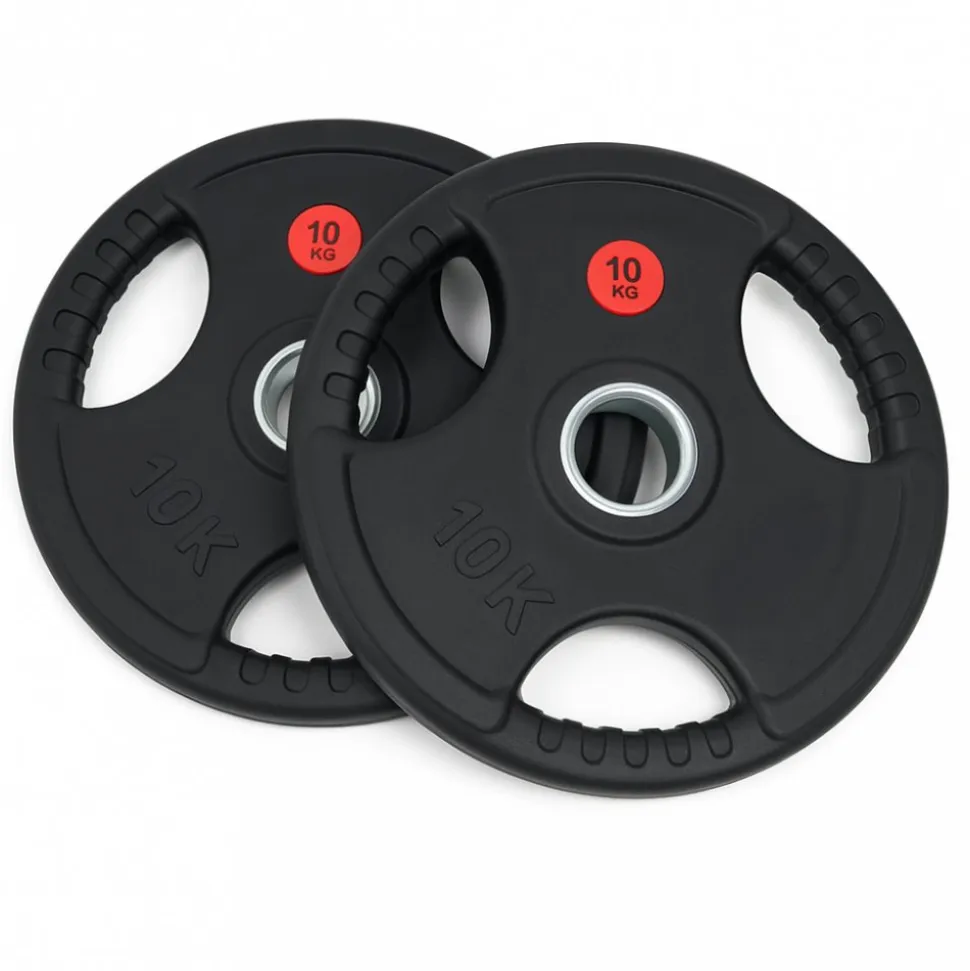 Viktskivor 2x10 kg (20 kg) | 50 mm gummiklädda vikter