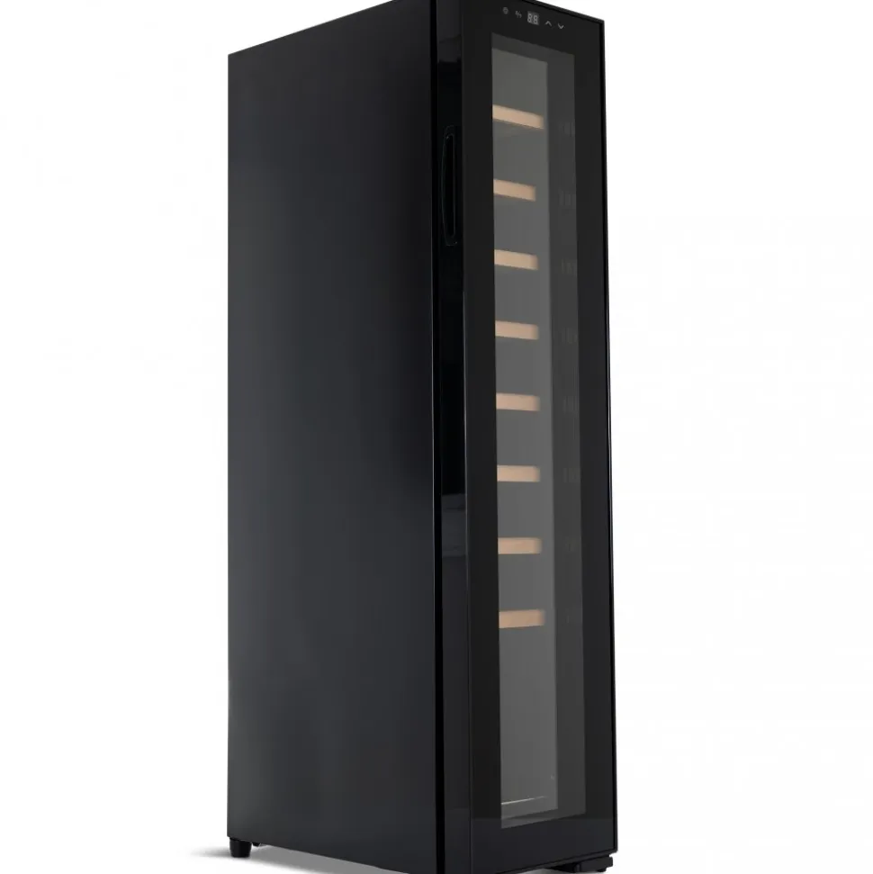 Vinkyl 18 flaskor | Extra tystgående | LED-belysning | 25cm smal