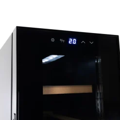 Vinkyl 18 flaskor | Extra tystgående | LED-belysning | 25cm smal