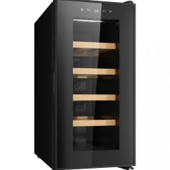 Vinkyl 10 flaskor | Extra tystgående | LED-belysning | 26,5cm smal