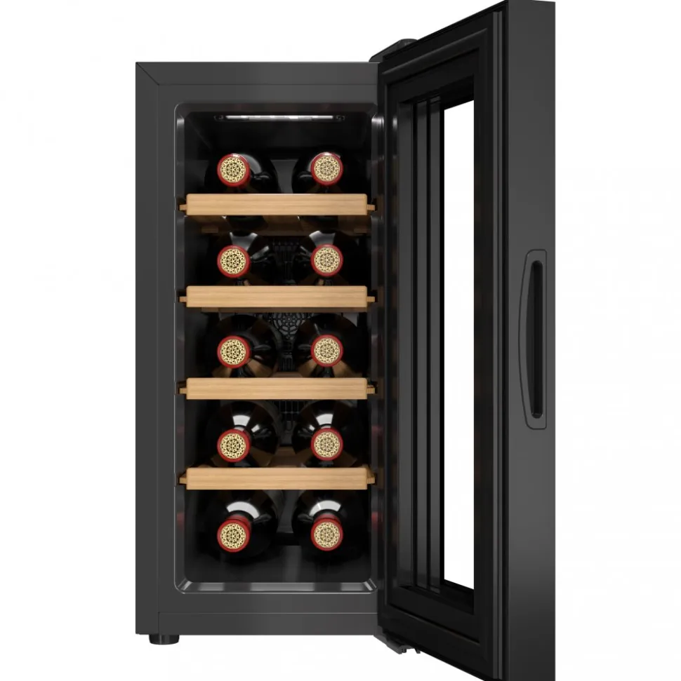 Vinkyl 10 flaskor | Extra tystgående | LED-belysning | 26,5cm smal