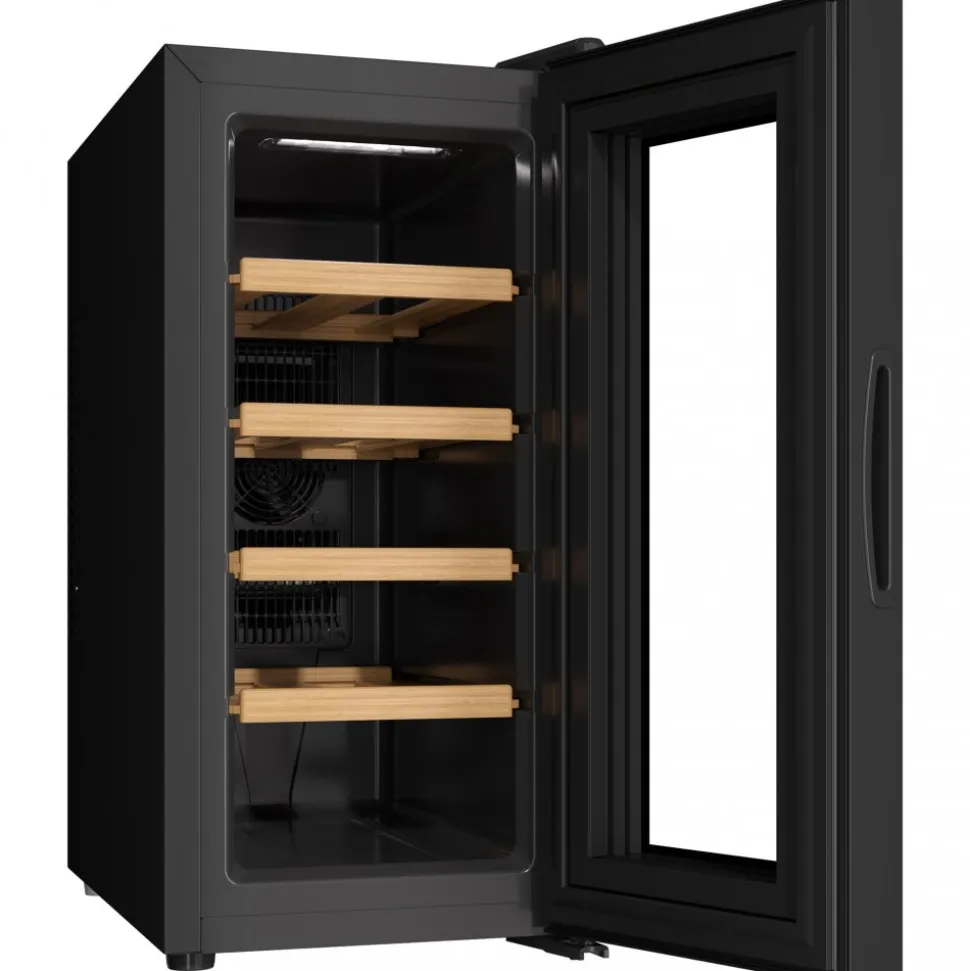 Vinkyl 10 flaskor | Extra tystgående | LED-belysning | 26,5cm smal