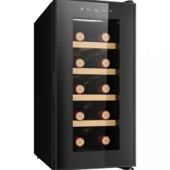 Vinkyl 10 flaskor | Extra tystgående | LED-belysning | 26,5cm smal