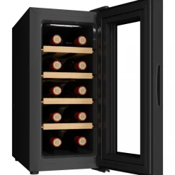 Vinkyl 10 flaskor | Extra tystgående | LED-belysning | 26,5cm smal