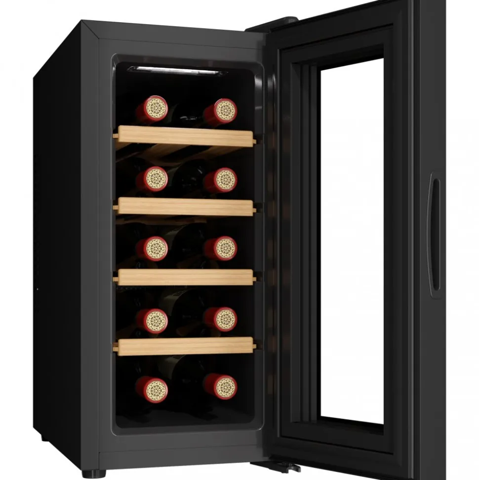 Vinkyl 10 flaskor | Extra tystgående | LED-belysning | 26,5cm smal