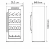 Vinkyl för 38 flaskor | 110 liter | Dual zone med glasdörr & touchkontroll