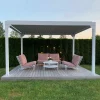 Vit Pergola Premium | Öppningsbara lameller