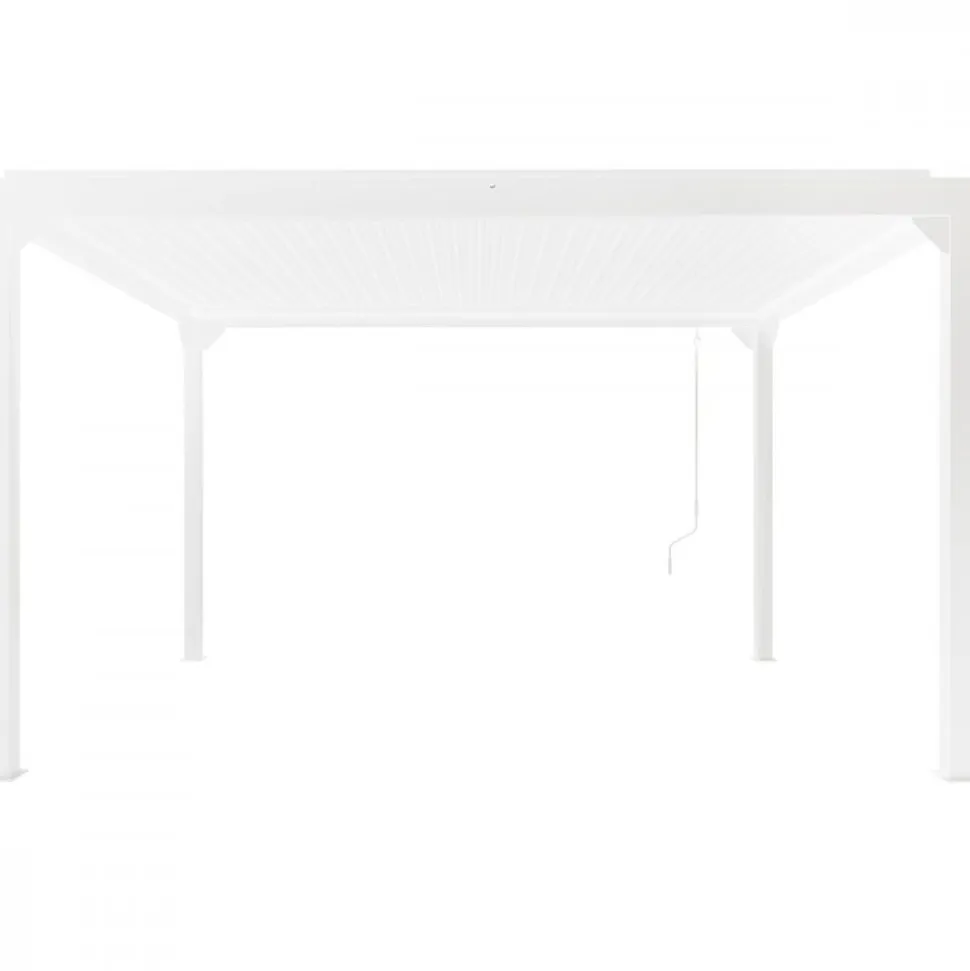 Vit Pergola Premium | Öppningsbara lameller