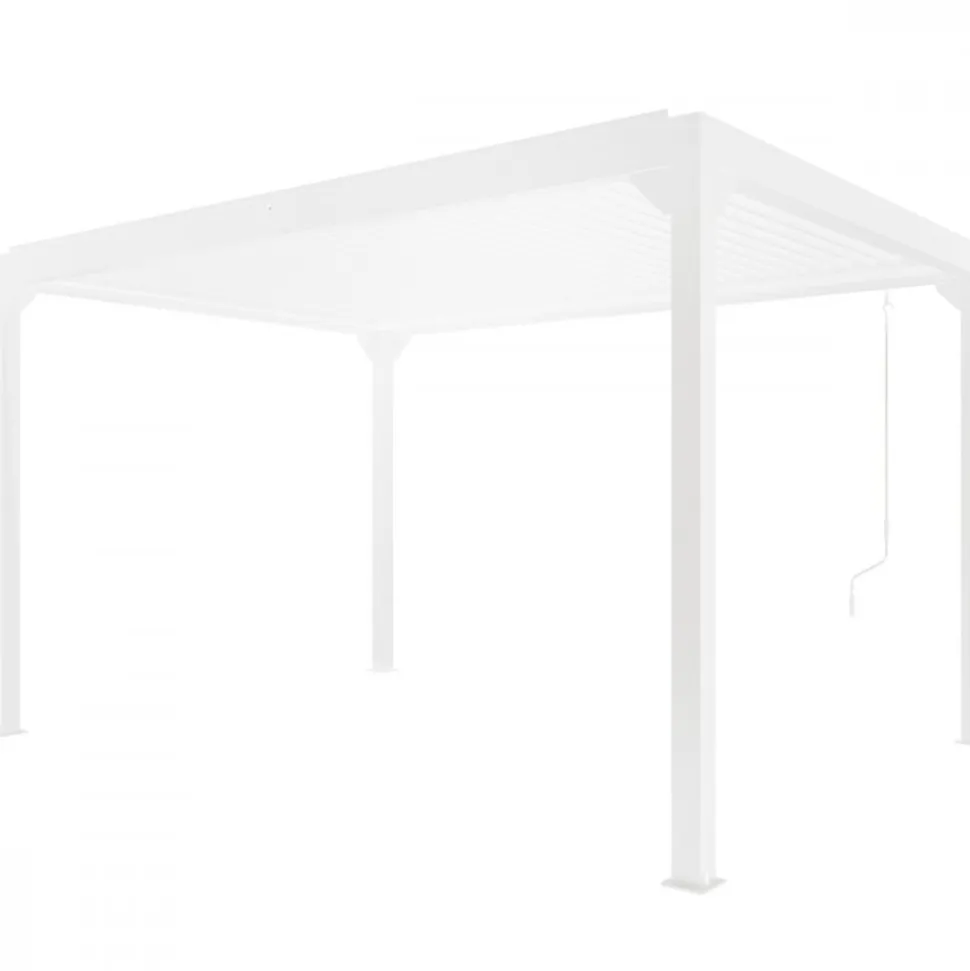 Vit Pergola Premium | Öppningsbara lameller
