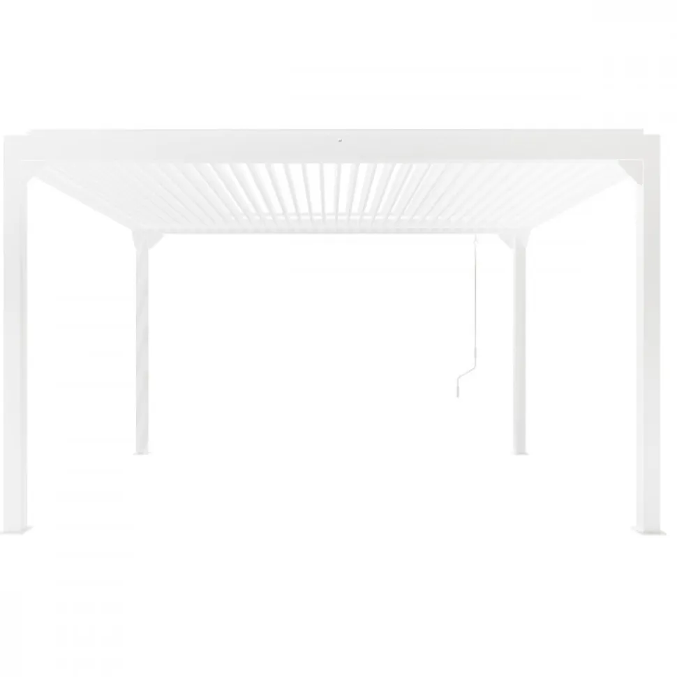 Vit Pergola Premium | Öppningsbara lameller