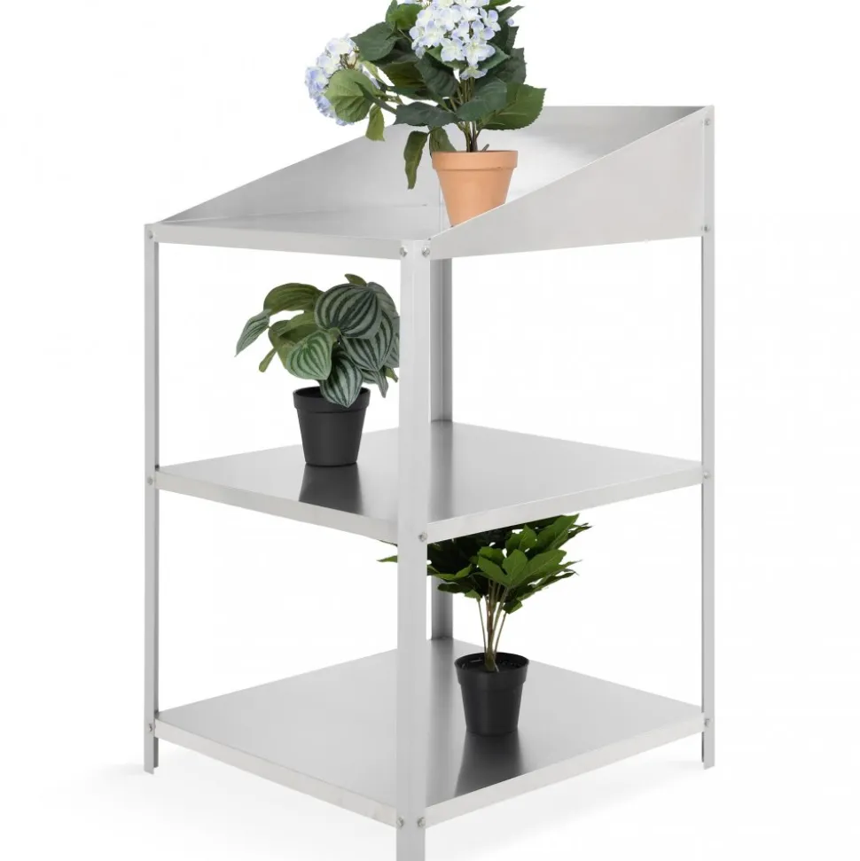 Växthushylla med tre nivåer - Aluminium