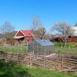 Växthus 12,4m² | Hög odlingshöjd | 6mm kanalplast