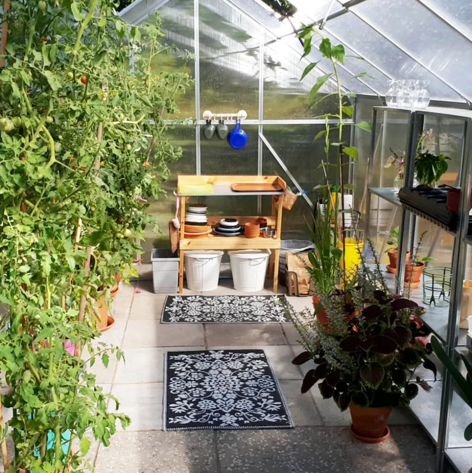 Växthus 12,4m² | Hög odlingshöjd | 6mm kanalplast