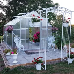 Växthus 10,7m² | Hög odlingshöjd | 6mm kanalplast