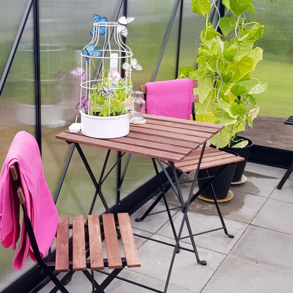 Växthus 8,9m² | Hög odlingshöjd | 6 mm kanalplast