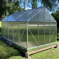 Växthus 8,9m² | Hög odlingshöjd | 6 mm kanalplast
