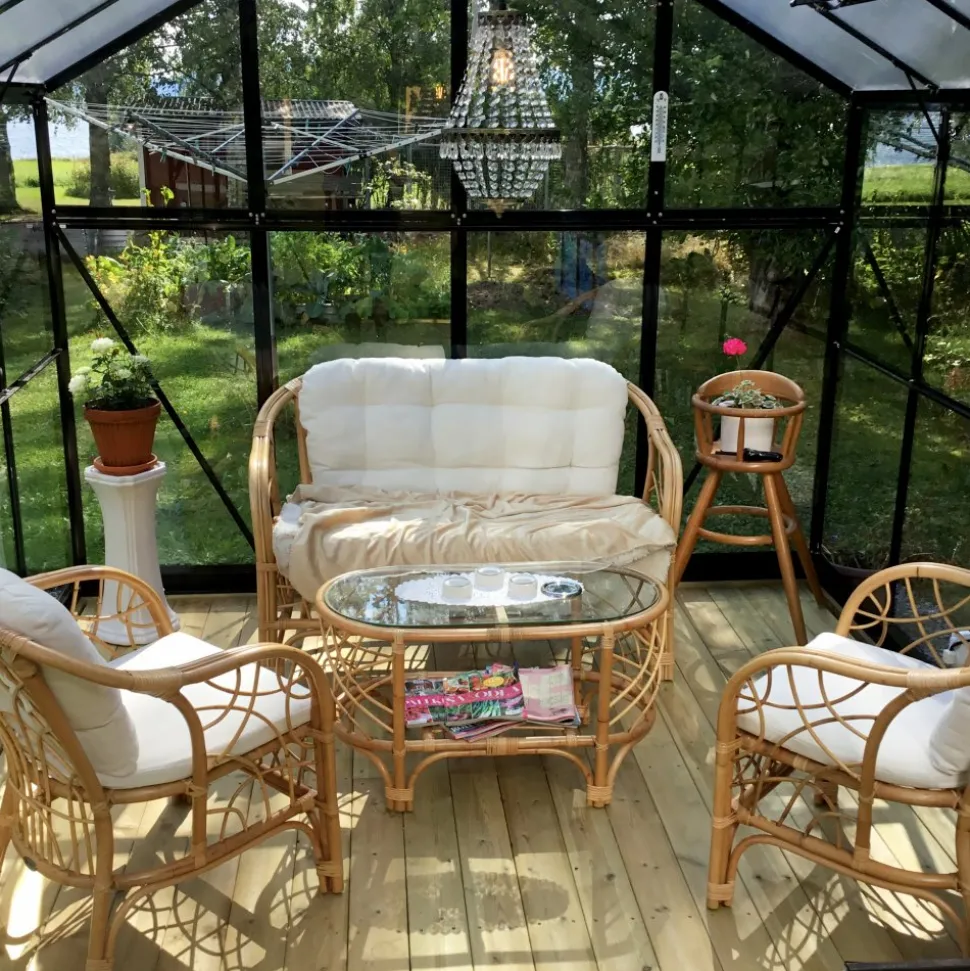 Växthus 16 m² | 4mm säkerhetsglas | 5 års stormgaranti