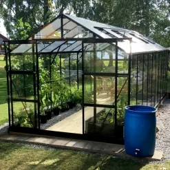 Växthus 16 m² | 4mm säkerhetsglas | 5 års stormgaranti