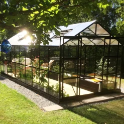 Växthus 16 m² | 4mm säkerhetsglas | 5 års stormgaranti