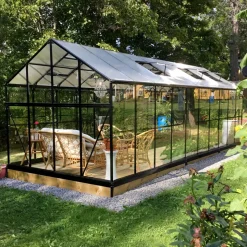 Växthus 16 m² | 4mm säkerhetsglas | 5 års stormgaranti