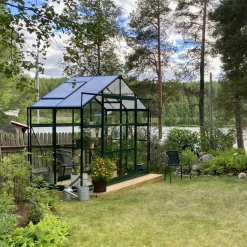 Växthus 3,3m² | 4mm säkerhetsglas | 5 års stormgaranti