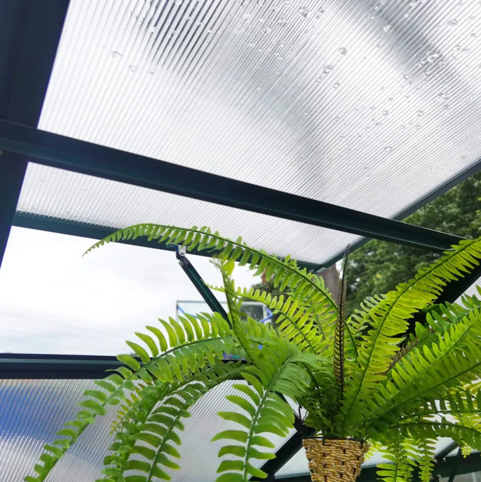 Växthus 3,3m² | 4mm säkerhetsglas | 5 års stormgaranti