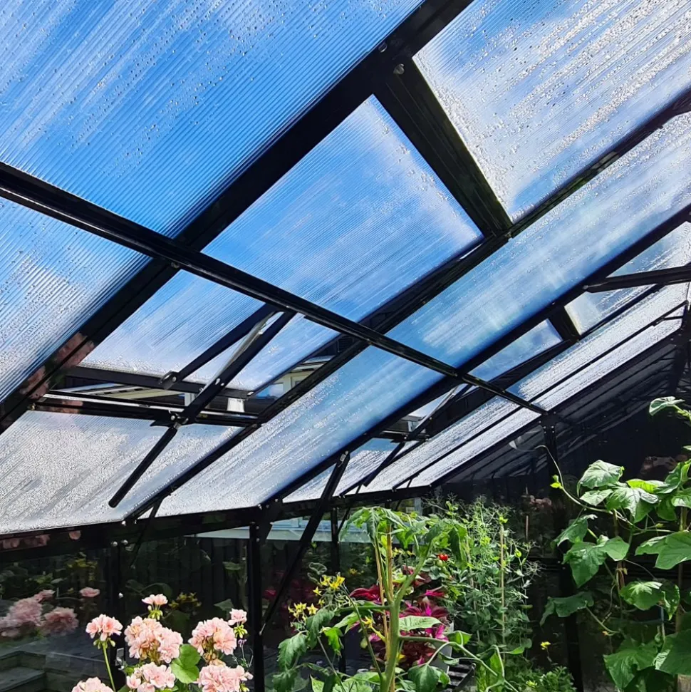 Växthus 9,6 m² | 4mm säkerhetsglas | 5 års stormgaranti