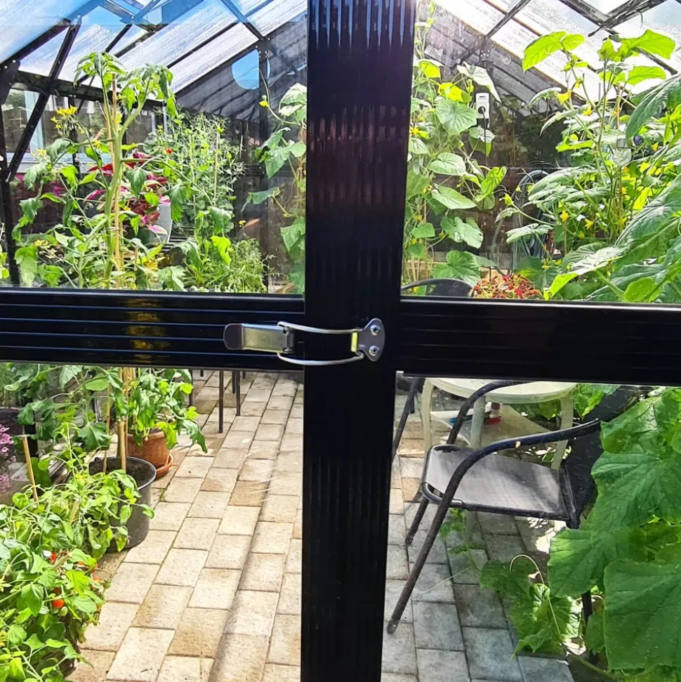 Växthus 9,6 m² | 4mm säkerhetsglas | 5 års stormgaranti