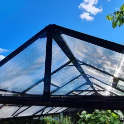 Växthus 9,6 m² | 4mm säkerhetsglas | 5 års stormgaranti