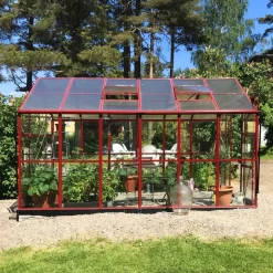 Växthus 9,6 m² | 4mm säkerhetsglas | 5 års stormgaranti