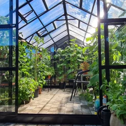 Växthus 9,6 m² | 4mm säkerhetsglas | 5 års stormgaranti